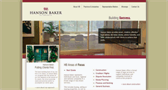 Desktop Screenshot of hansonbaker.com